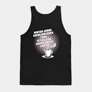 Successful woman thanks to coffee Tank Top